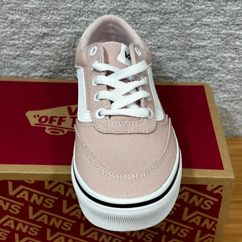 Vans Brooklyn LS Sepia Rose Canvas‎ Women's Low Top Sneakers Sz 6.5 Pink